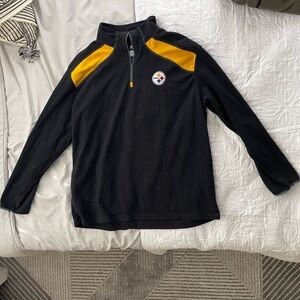 Steelers NFL quarter zip fleece sweatshirt pullover